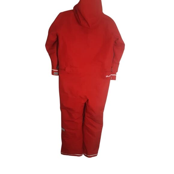 Binky Bro x Quiksilver Powder Club Kids Snow Suit Red Size 10/m - Picture 6 of 9